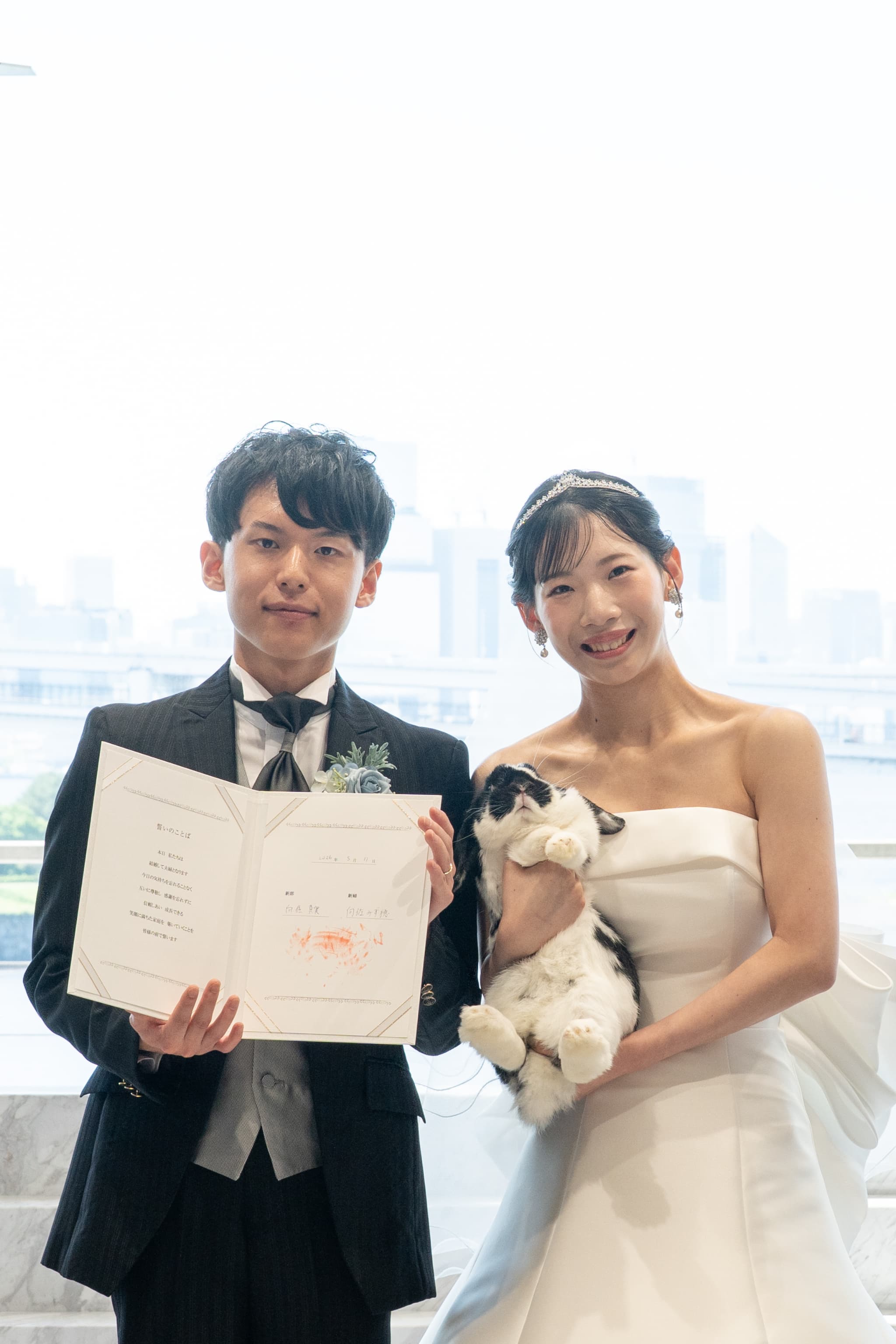 【小さな結婚式お台場店】うさぎちゃんとの結婚式♪